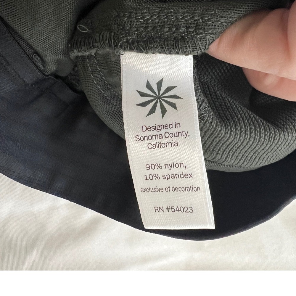 Athleta Cargo Pants Women Size 2 Gray Nylon Spandex Zip Pockets Activewear - Picture 5 of 11